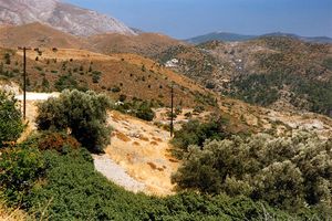 Gebirge auf der Insel Rhodos